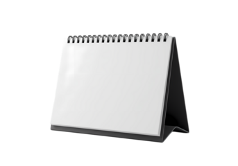 Blank Desk Calendar Mockup isolated on transparent background