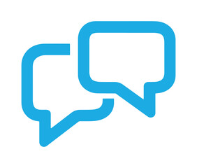 Fototapeta premium Two speech bubble icon.