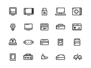 Out of stock line art vector for ecommerce design