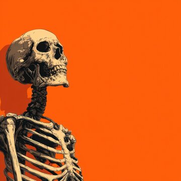 halloween skeleton background image