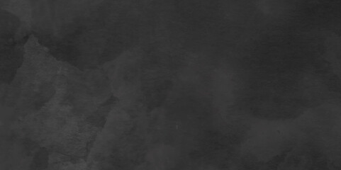 Abstract  design featuring a realistic dark studio setting with an old cement wall texture. The background blends dark black tones Aged photo editor layer. Black grunge abstract background