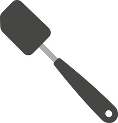 Vector icon of a silicone spatula.