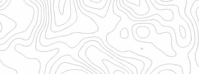 Topographic map background geographic line map with seamless ornament design. The black on white contours vector topography stylized height of the lines map.