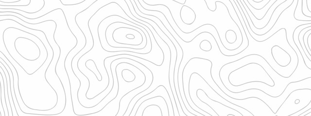 Topographic map background geographic line map with seamless ornament design. The black on white contours vector topography stylized height of the lines map.