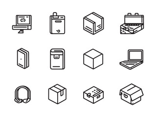 Simple and clean compare products line art vector image