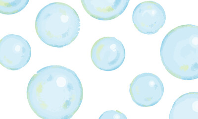 柔らかいシャボン玉　ベクター
