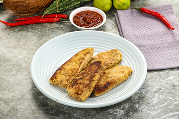 Indian chiken kebab minced meat