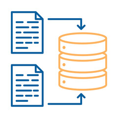 Simple Line icon of Data Integrity – Scales Representing Accuracy and Trustworthiness of  AI Data on Transparent Background.  .