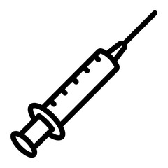 syringe Line Icon