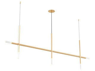 JAX 05-002 , Brass -Black-Silver / Clear crystal , Elegant Lighting Fixture Against white bachground 