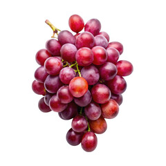 Fototapeta premium red grapes isolated on transparent background