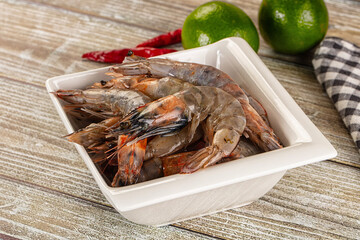 Fresh raw prawn for cooking