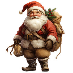 santa claus with gifts
