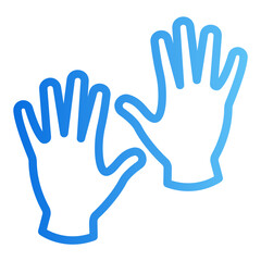 Fototapeta premium medical gloves Gradient icon