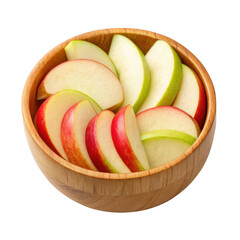 apple slices in a bowl