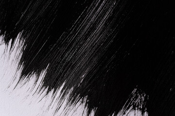 黒色の絵具の模様