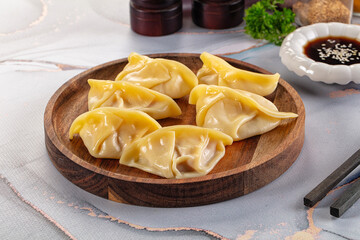 Japanese cuisine stuffed dumplings Gyoza