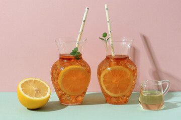 Two Bottles of Lemon Tea