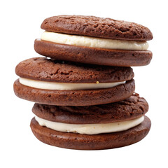 stack of chocolate cookies