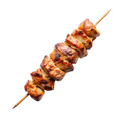 Chicken Skewers isolated on transparent background