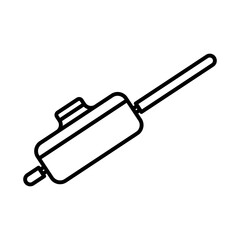 Pan. Kitchenware icon. Line vector kitchen utensil and tool. Cutlery illustration