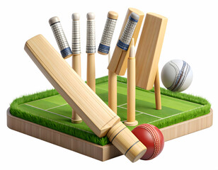 The Thrill of Cricket A Wooden World of Wickets Bats and Balls captures the essence of the game with