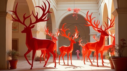 Red Deer Corridor Art Scene