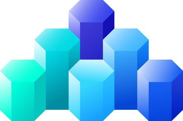 6 Steps Infographic Podium Diagram clipart