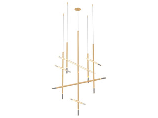 JAX 15-003 , Brass -Black-Silver / Clear crystal , Elegant Lighting Fixture Against black bachground 