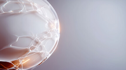 Translucent Sphere with Intricate Internal Structure and Glow