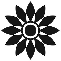 Abstract floral vector illustration with blooming petals and decorative elements