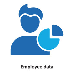Employee data Vector Icon which can easily modify or edit