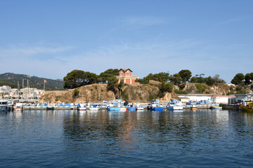 fishing port of  Sant Feliu de Guixols, Girona province, Catalonia, Spain