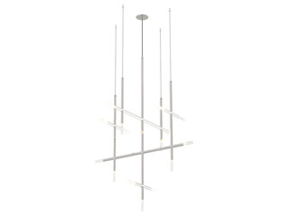 JAX 15-003 , Brass -Black-Silver / Clear crystal , Elegant Lighting Fixture Against white bachground 