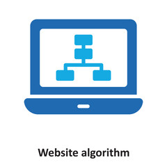 Fototapeta premium Website algorithm Vector Icon which can easily modify or edit