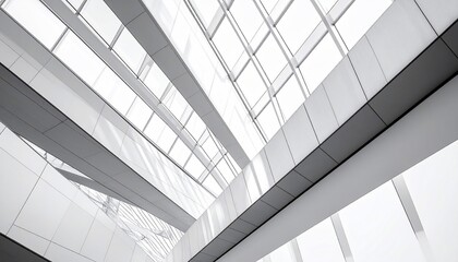 Obraz premium Modern Architecture: A Symphony in White