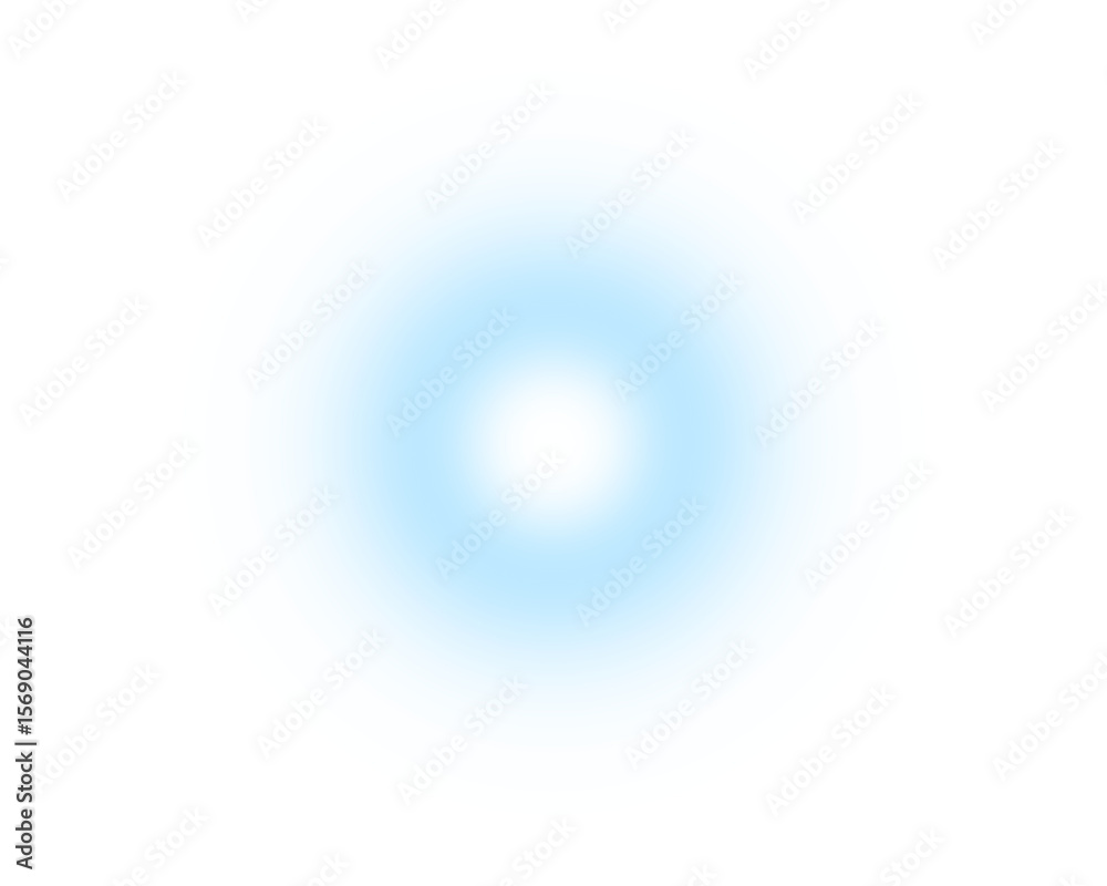 Poster Blue gradient circle transparent