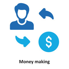 Money making Vector Icon which can easily modify or edit
