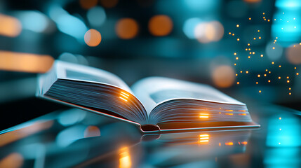 Captivating book display cozy library photography warm lighting close-up enchantment of reading