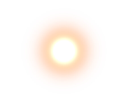 Gold glow light glowing effect. Transparent radial gradient circle