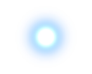 Blue gradient circle glowing light of vibrant colors