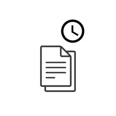 Fototapeta premium ビジネスアイコン（業務時間） 