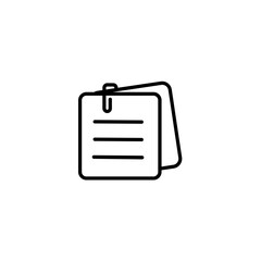 ビジネスアイコン（メモ帳）