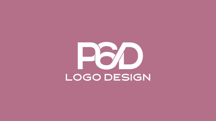 P6D Monogram Logo Design – Bold and Futuristic Lettermark for Tech Branding