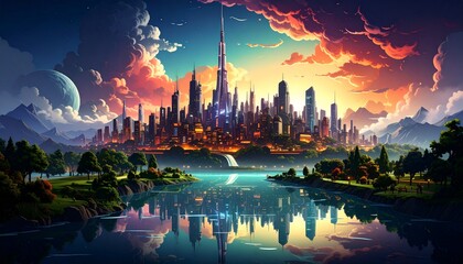 Fototapeta premium Generated image