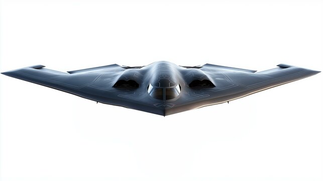 B-2 Stealth Bomber isolated on white background