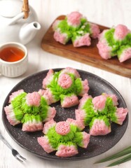 Carabikang is a snack, made from a mixture of rice flour, eggs, warm coconut milk and granulated sugar