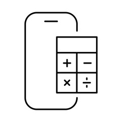 Smartphone Blue Line Editable Stroke Icon. Mobile Phone Functions, Settings, Technology, Apps, Security, Shopping, Mobile Wallet, Marketing, Promotion, Communication Vector Illustration