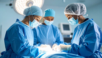 “Realistic Medical Scene: Muslim Staff Prepping Patient for Surgery”

