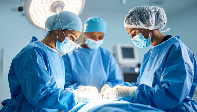 “Realistic Medical Scene: Muslim Staff Prepping Patient for Surgery”

